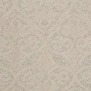 8 in. x 8 in. Pattern Carpet Sample - Perfectly Posh - Color Almond Bark
