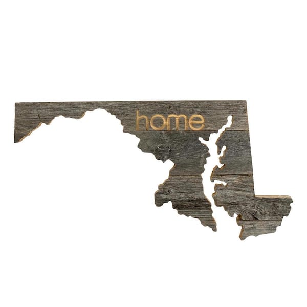 BarnwoodUSA Large Rustic Farmhouse Maryland Home State Reclaimed Wood ...