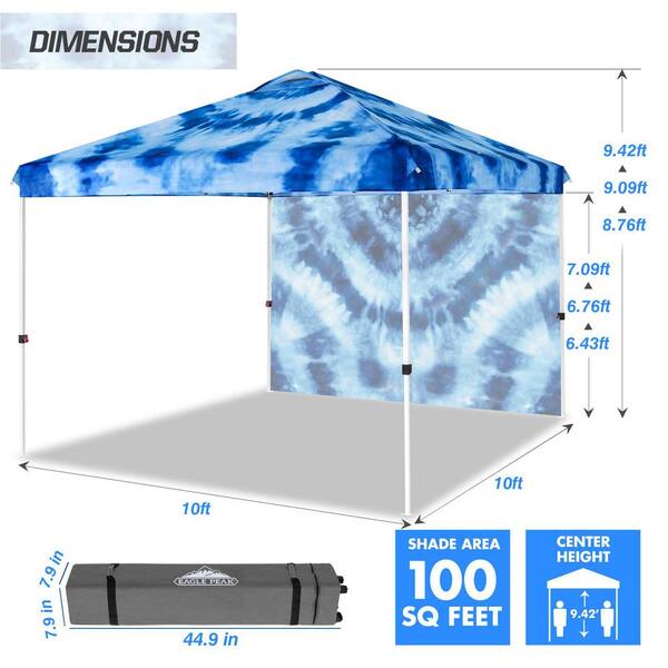 YES GOOD MARKET SEE SEE × NOWHAW SIZE:2 Z-Shade 10-ft x 10-ft Square Frame Is White, and Fabric Is