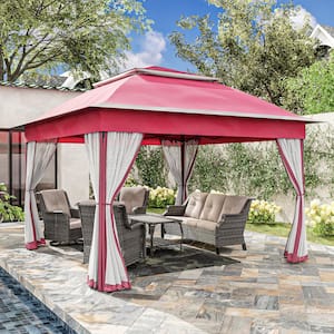 ピース シェーンボーデン 2枚 JOYSIDE 11 ft. x 11 ft. Beige Steel Pop-Up Gazebo with