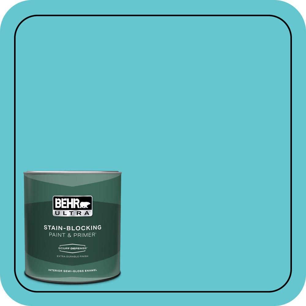 1 qt. #P470-4 Paradise Sky Extra Durable Semi-Gloss Enamel Interior Paint & Primer price history on PriceWatchPro