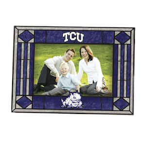 NCAA 4 in. x 6 in. Gloss Multicolor Art Glass Texas Christian Picture Frame