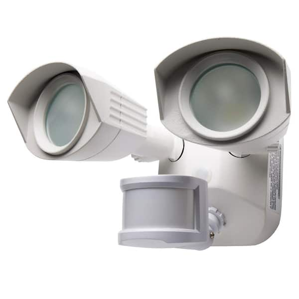 SATCO 100-Watt Equivalent 1900 Lumen 90 Degree White Motion Sensing Integrated LED Flood Light