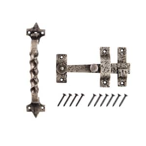 8 in. Old World Pewter Cast Iron Thumb Latch