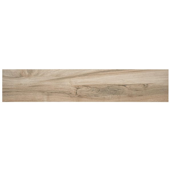 MSI Meliana Amber 9 in. x 48 in. Matte Porcelain Wood Look Floor and Wall Tile (648 sq. ft./Pallet)