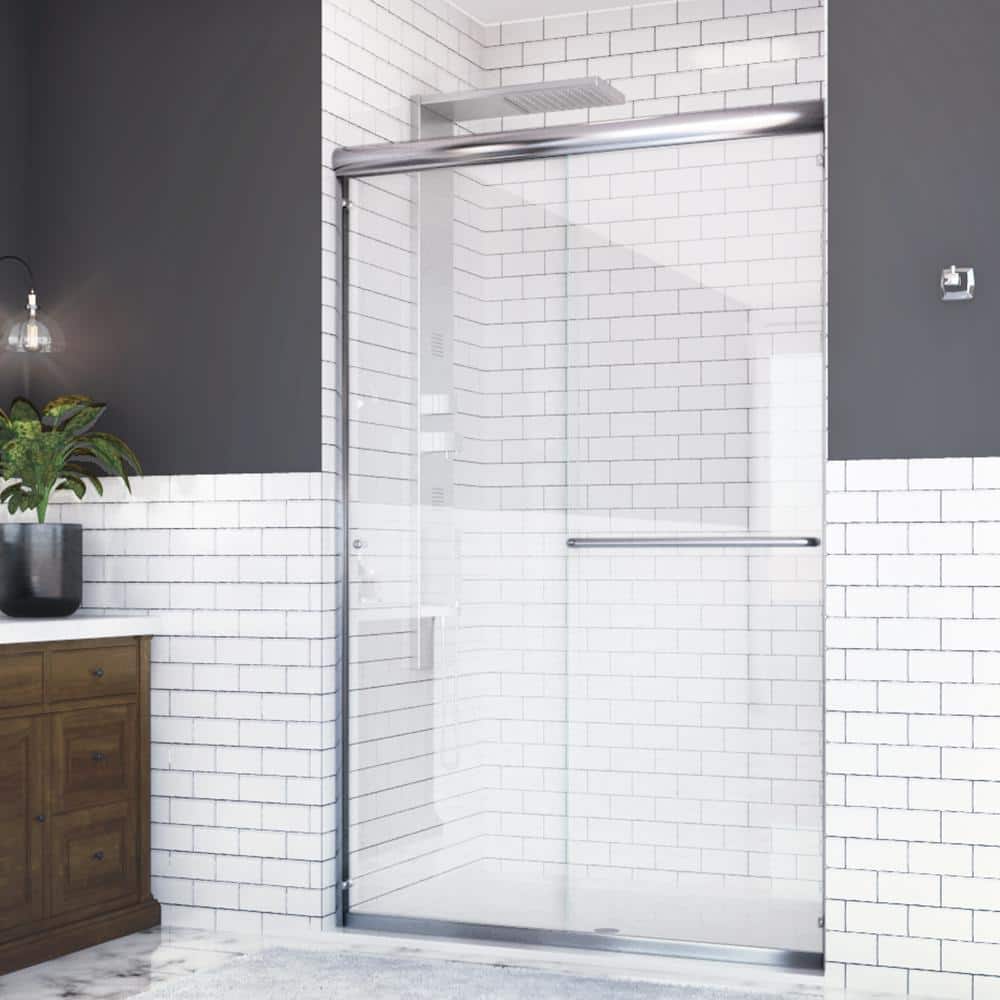 Holcam Distinctive 48 in. W x 70.5 in. H SemiFrameless Sliding Shower