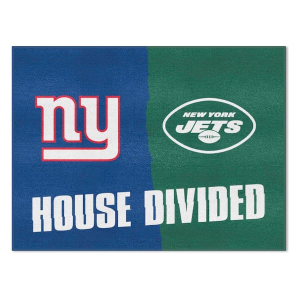 TrafficMaster NFL Giants:Jets House Divided Multi 3 ft. x 4 ft. Interior Area Rug
