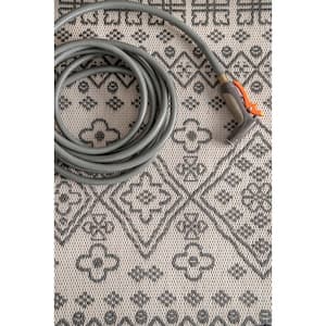 Kandace Ivory 8 ft. 6 in. x 11 ft. Indoor/Outdoor Patio Area Rug
