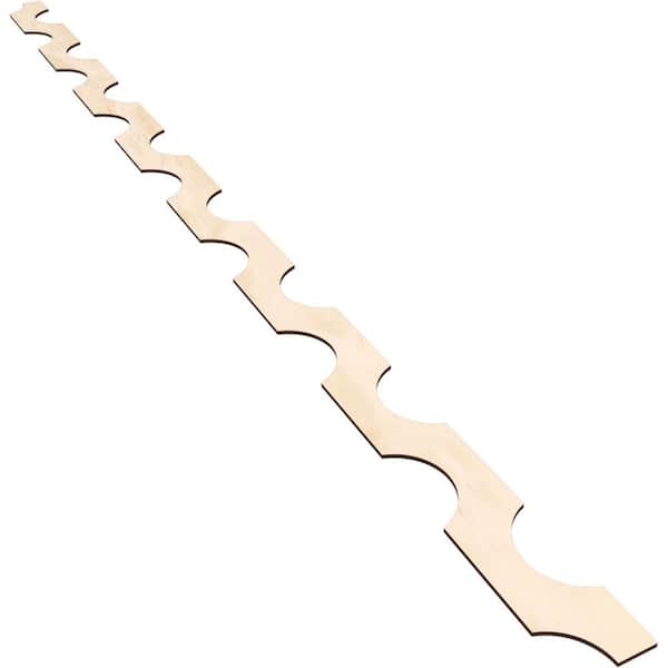 Ekena Millwork Pomeroy 94 in. H x 0.25 in. W Slatwall Panels in Birch 12-Pack