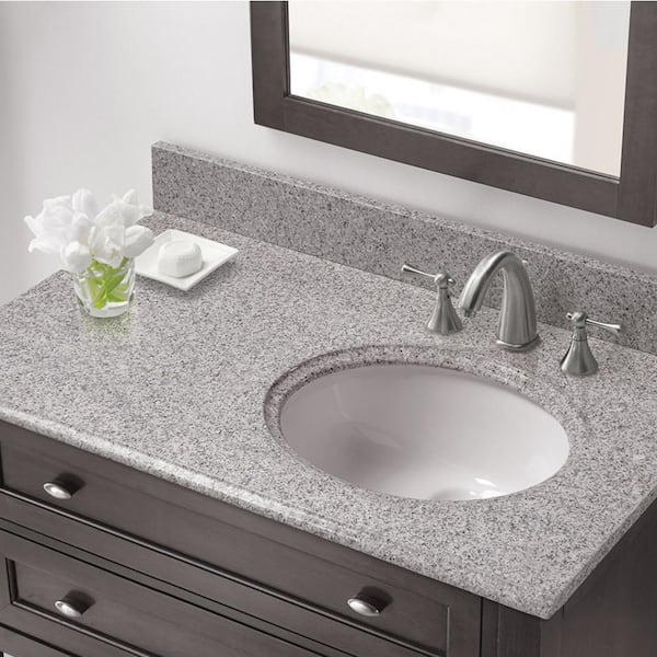 Cahaba 37 In W X 22 D Granite, 48 Bathroom Vanity Top With Right Offset Sink