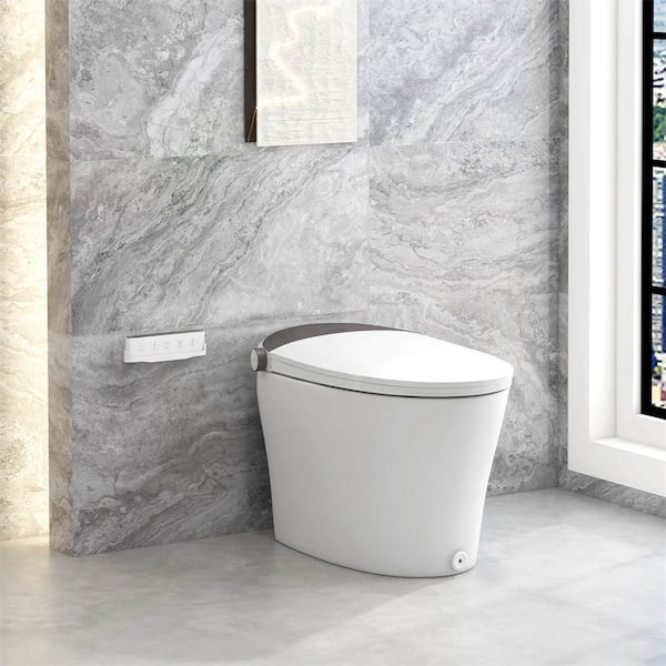 Costway Smart Toilet Round Bidet with 1000 Gram MaP Flushing Score
