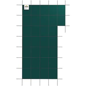 Inground Pool Safety Cover 20 ft. x 38 ft. Rectangular Winter Pool Cover with Right Step Triple Stitched High Strength