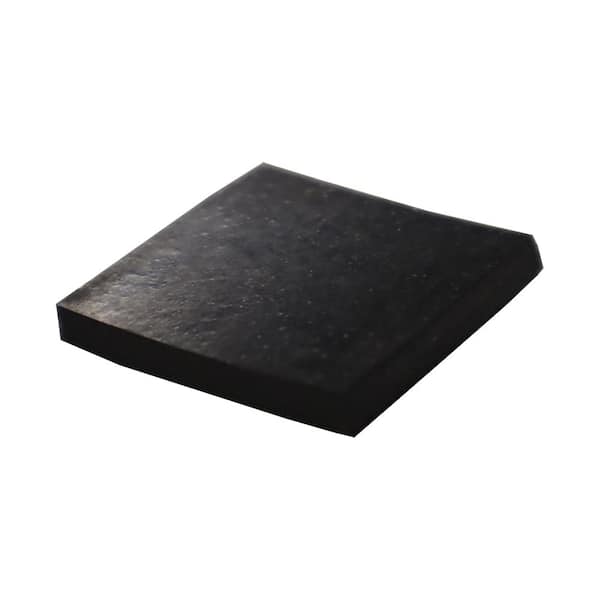 Rubber-Cal General Purpose Rubber Sheet 60A - Black - 0.50 in. x 1 in. x 1 in. (25-Pack)