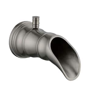 Bamboo Tub Spout, Brushed Nickel