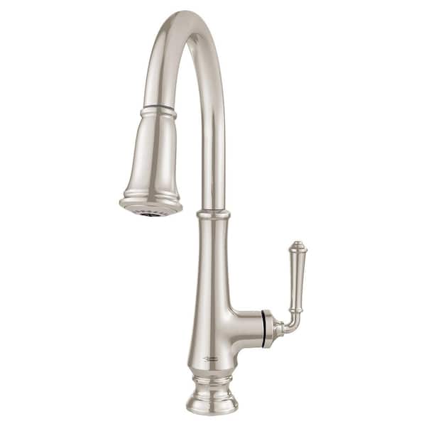 American Standard Delancey Single-Handle Pull-Down Sprayer Kitchen Faucet in Polished Nickel