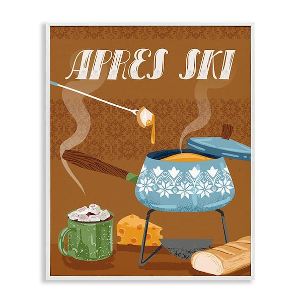 Stupell Industries Apres Ski Warm Meal by Arrolynn Weiderhold 1 Piece Framed Graphic Print Food Poster Art Print 20 in. x 16 in.