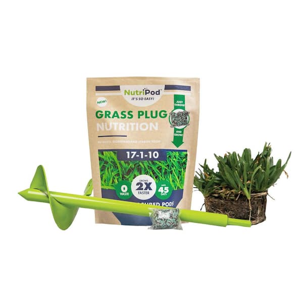 64-Count SodPods St Augustine Floratam/SP Power Planter/NutriPod Bundle - Natural, Affordable Lawn Improvement