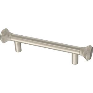 Classic Flare 3-3/4 in. (96 mm) Satin Nickel Drawer Pull