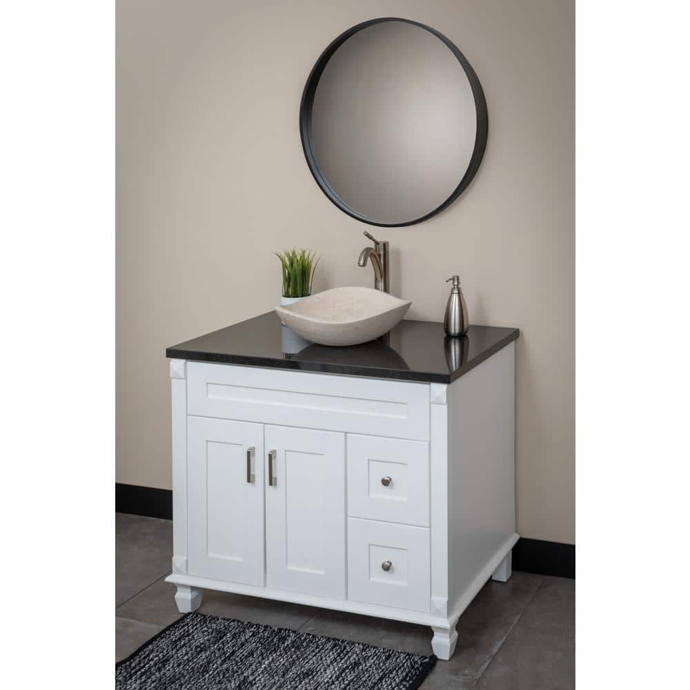 Eden Beige Stone Curved Rim Bathroom Sink