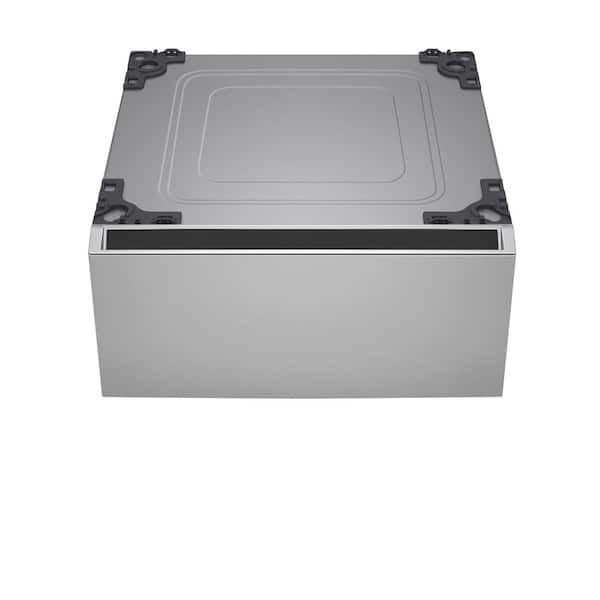 SIGNATURE 29 in. Laundry Pedestal with Storage Drawer in Silver