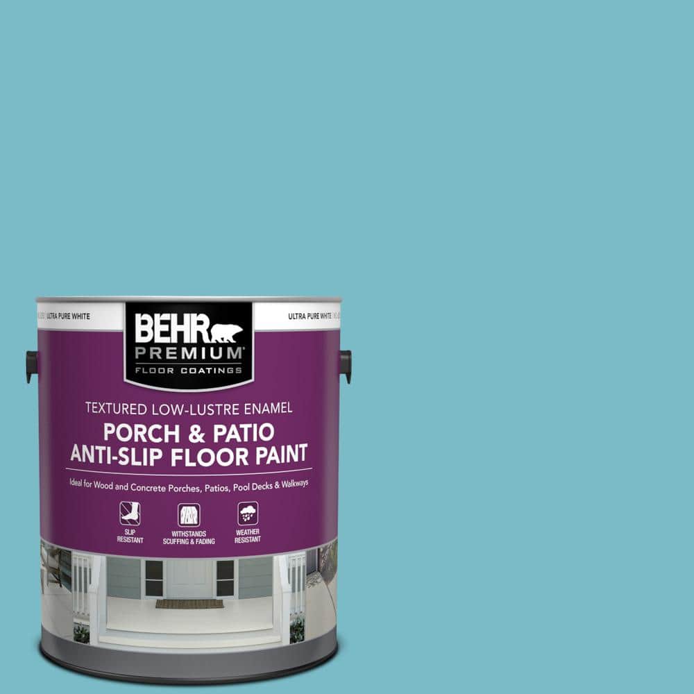 1 gal. #M470-4 Azure Lake Textured Low-Lustre Enamel Interior/Exterior Porc