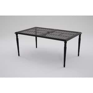 Laurel Oaks Dark Brown Metal Outdoor Dining Table