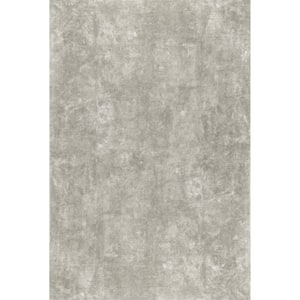 Loni Solid Machine Washable Shag Beige 6 ft. x 9 ft. Area Rug