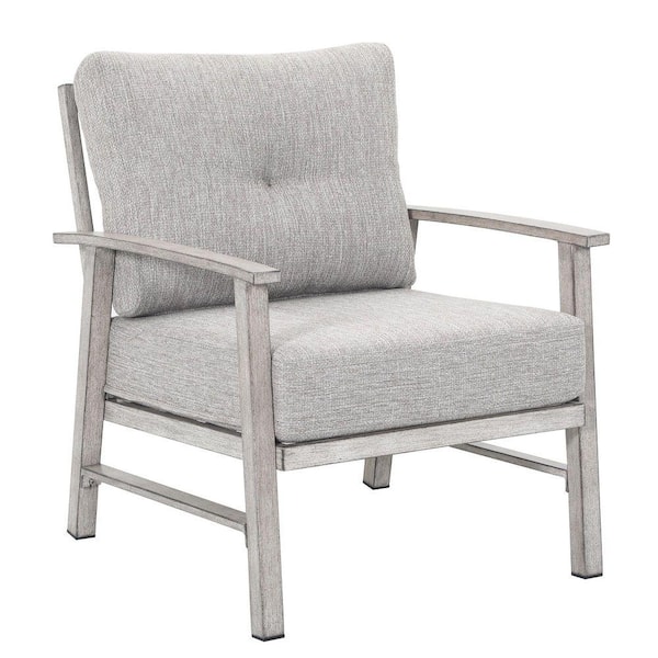 2-Piece Green Metal Outdoor Dining Chair for Porch, Poolside