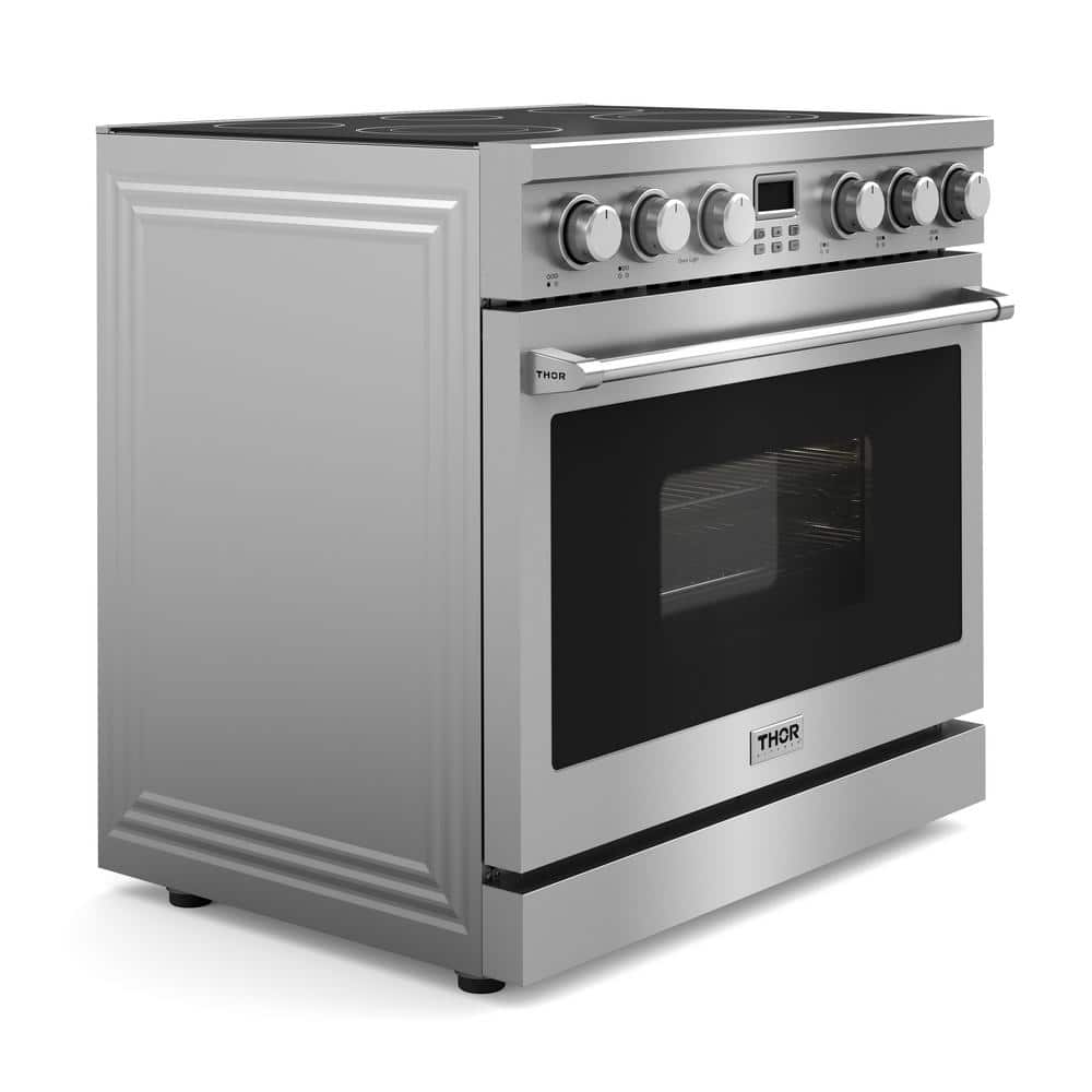 Thor 36-Inch Stainless Steel Freestanding Electric Range with Convection