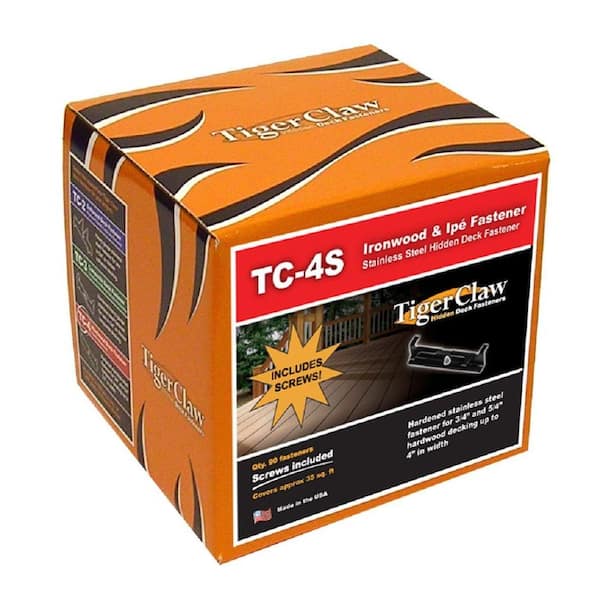 Tiger Claw TC-4S Hidden Deck Fasteners (90-Pack)-DISCONTINUED