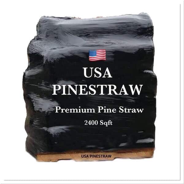USA PINESTRAW Pallet of 2200 Sq.ft. Long Needle Pine Straw Mulch