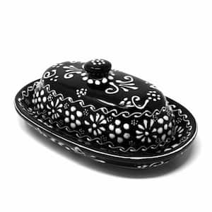 Ink Mexican Pottery Butter Dish