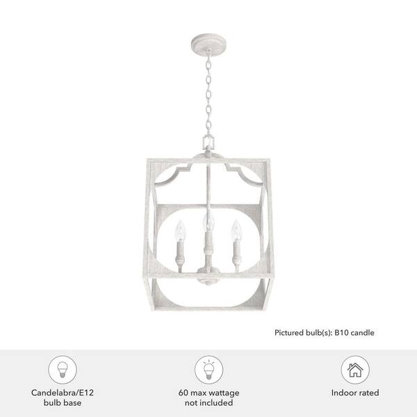 Hunter Highland Hill 8-Light Distressed Gold Traditional Led Bare Bulb Chandelier