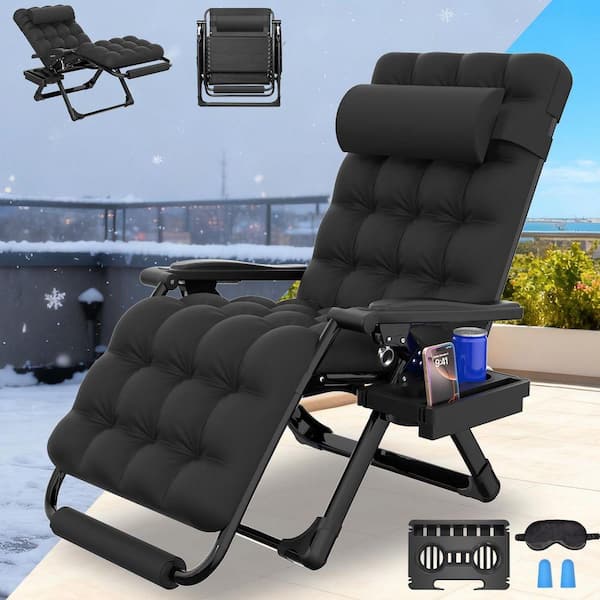 SEEUTEK Zero Gravity Chair Outdoor Recliner Chair 29 in.Wide Metal ...