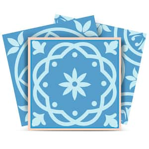 Sky Blue, White SB22 12 in. x 12 in. Vinyl Peel and Stick Tile (24-Tiles, 24 sq. ft./pack)