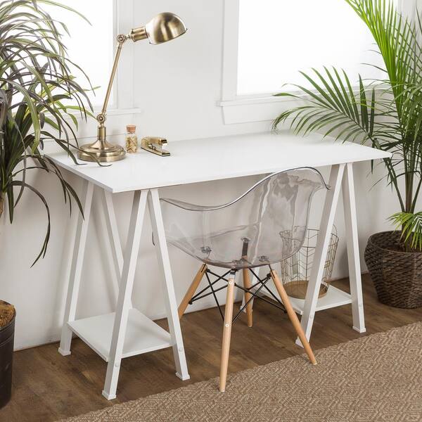 Walker Edison Furniture Company Home Office White Desk