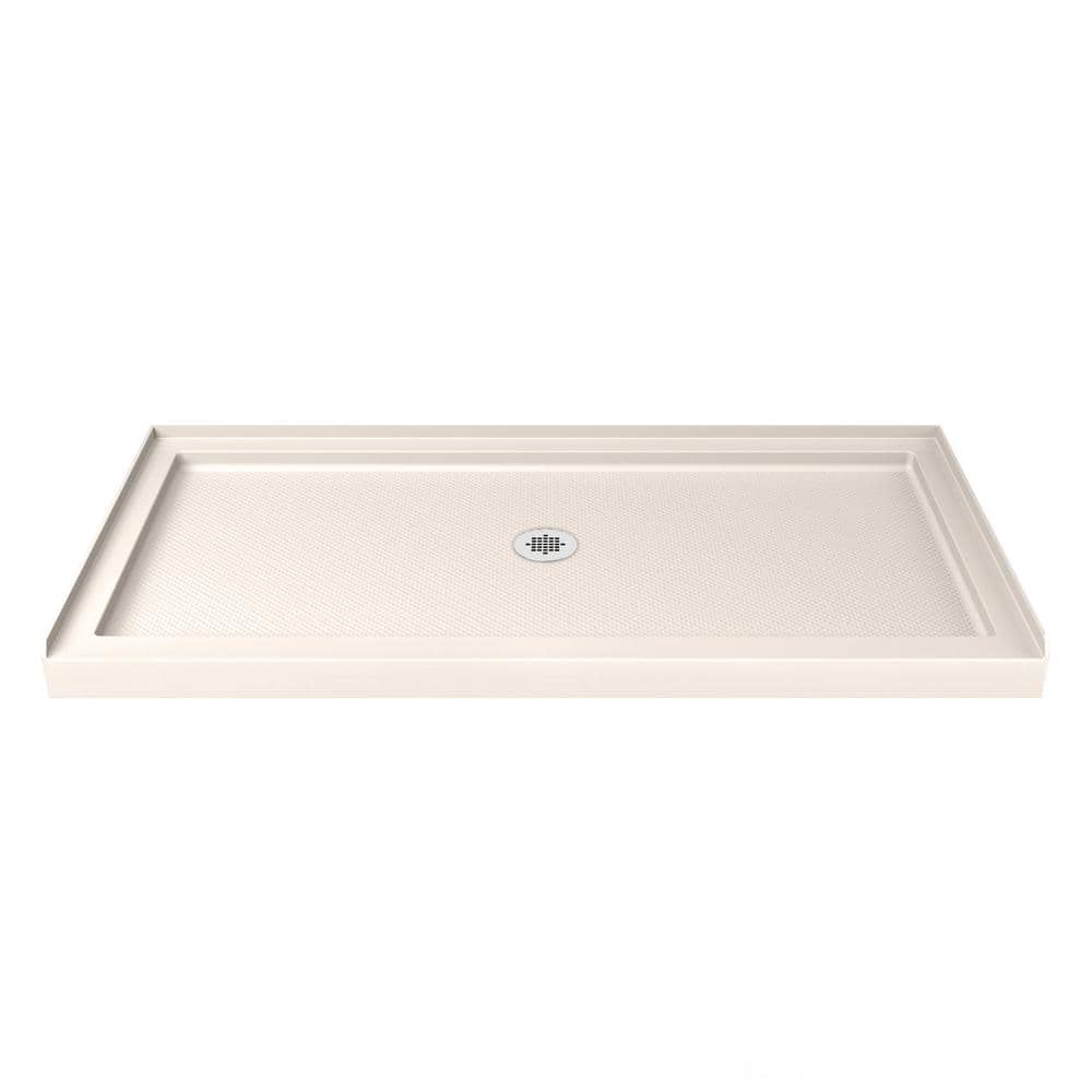 Visions 60" x 36" Frameless Clear Glass Shower Kit with Brushed Nickel Hardware