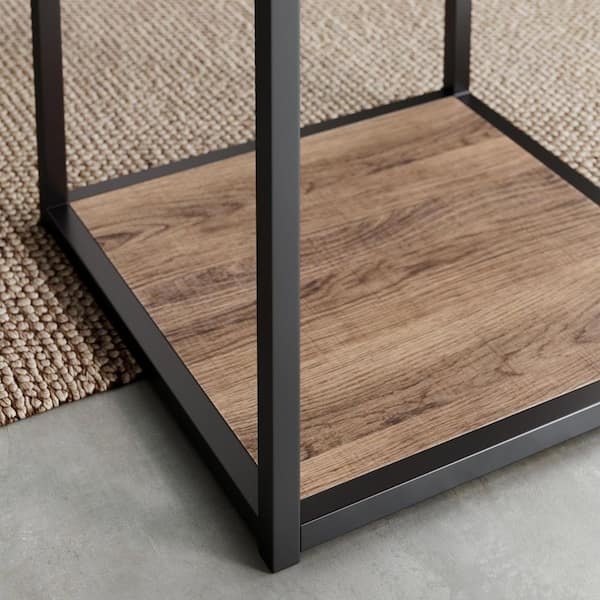 Nash Industrial Modern Wood Tray Top Side Table - Nathan James : Target