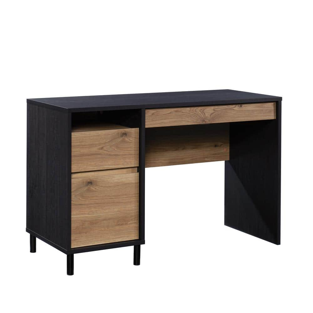 SAUDER Acadia Way 47 in. Raven Oak Computer Desk with Flip-Down ...