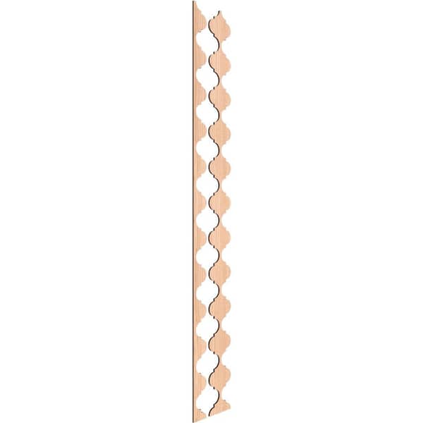 Ekena Millwork Marrakesh 94 in. H x 0.375 in. W Slatwall Panels in Hickory 12-Pack