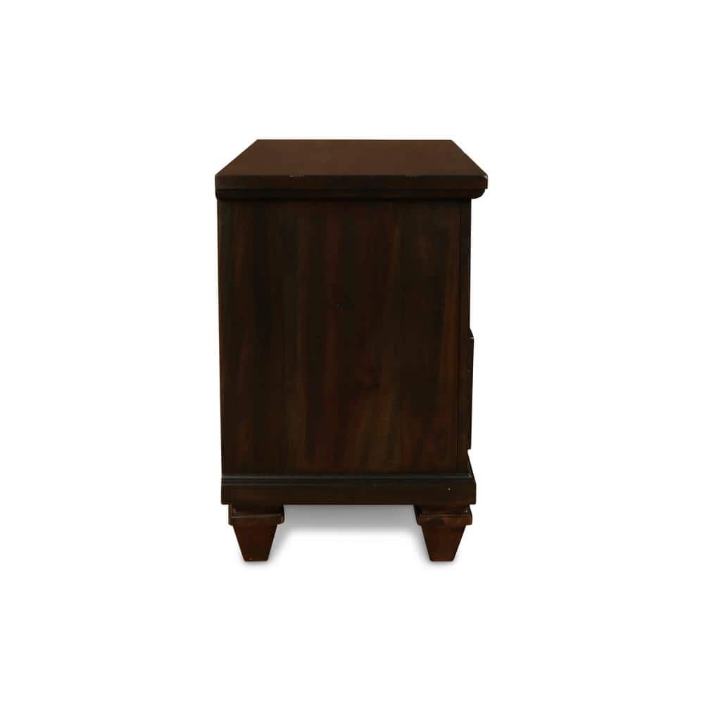 Sevilla Walnut Finish Acacia Wood King Bedroom Set