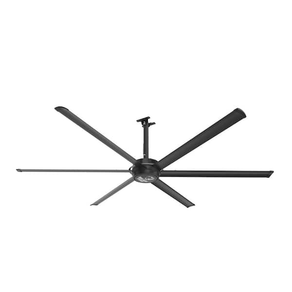 Big Ass Fans 3025 sq. ft. 120 in. Indoor Stealth Black Aluminum Shop Ceiling Fan with Wall Control