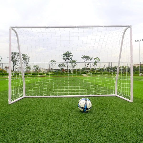 Karl home 8 ft. Professional PVC Tube Plastic Soccer Door White