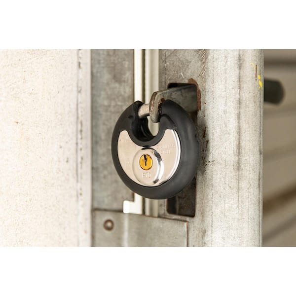 Brinks 80 mm Stainless-Steel Commercial Discus Padlock 673-80002