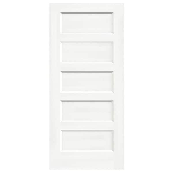 JELD-WEN 36 in. x 80 in. Conmore White Paint Smooth Hollow Core