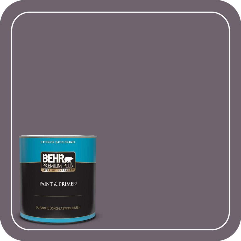 1 qt. #670F-6 Vintage Grape Satin Enamel Exterior Paint & Primer product image for price tracking