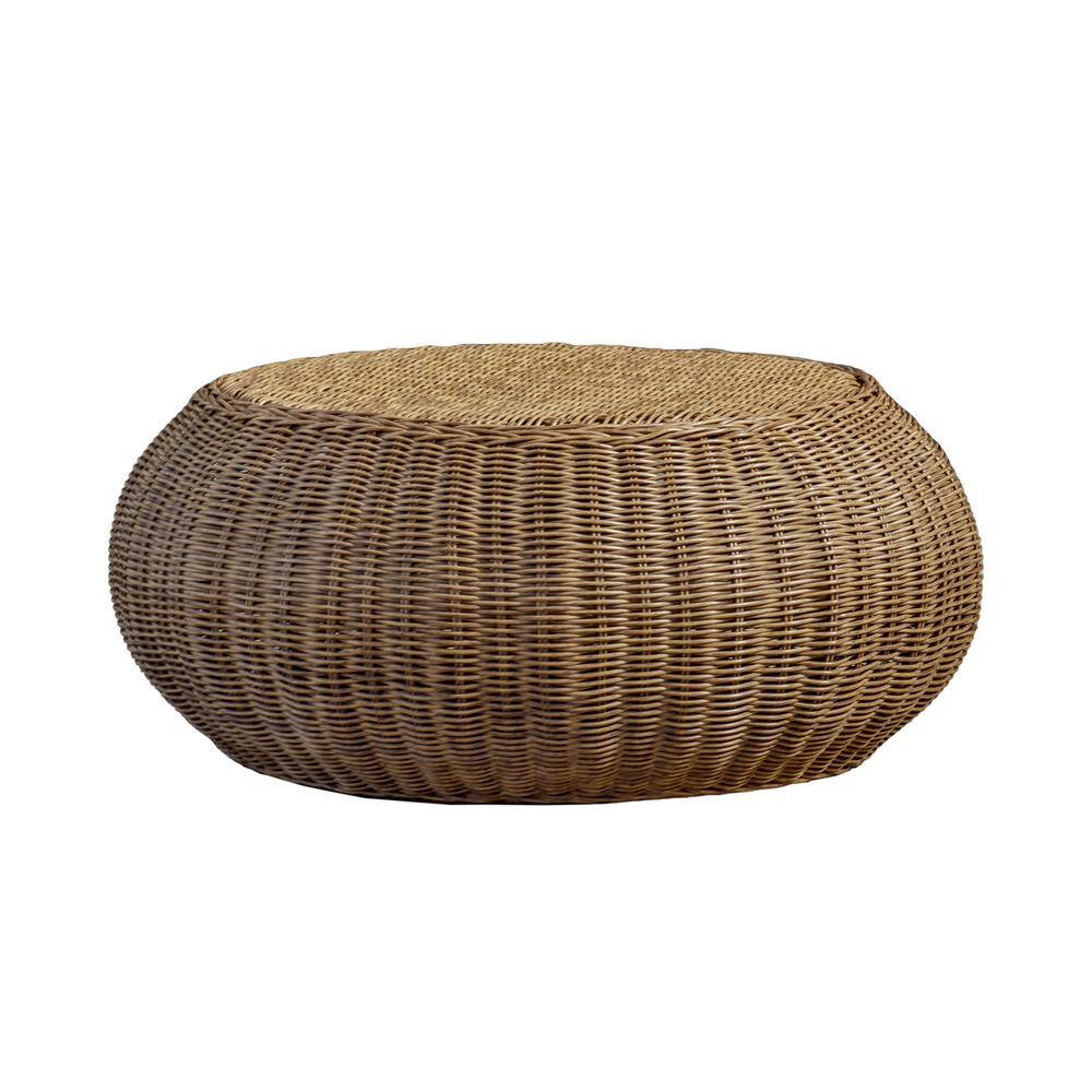 Canopy Carolina Woven Wicker Outdoor Accent Table TAB2050RND - The Home ...