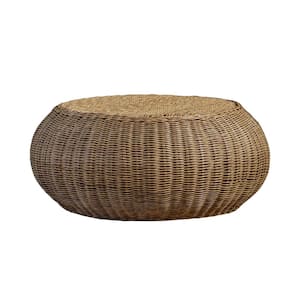 Carolina Woven Wicker Outdoor Accent Table