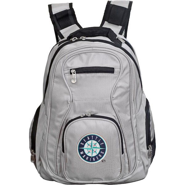 Denco MLB Seattle Mariners 19 in. Gray Laptop Backpack