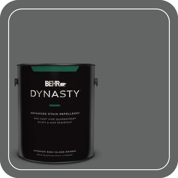 BEHR DYNASTY 1 gal. Home Decorators Collection #HDC-MD-28 Cordite Semi-Gloss Enamel Interior Stain-Blocking Paint & Primer